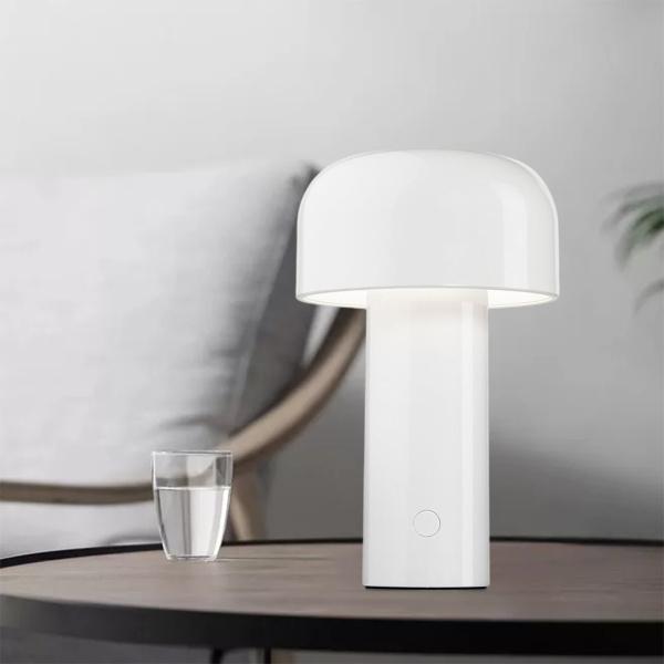 モダンマッシュルームテーブルランプLED北欧メタル充電式