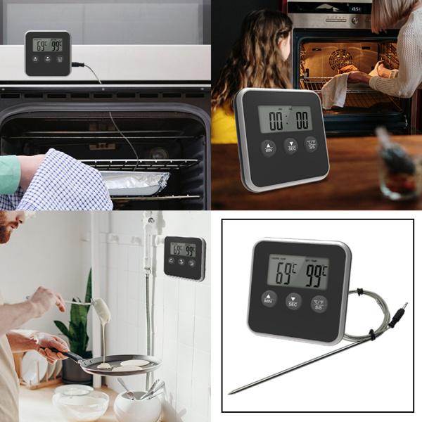 キッチン肉温度計ロングプローブ正確なバックライト多機能
