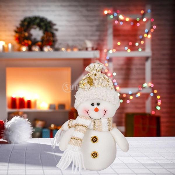 雪だるま クリスマスぬいぐるみ スノーマン サンタ 置物 人形 卓上