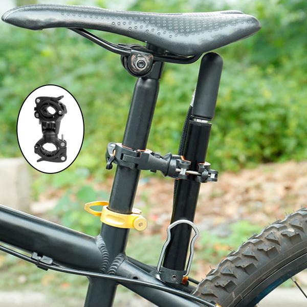 自転車懐中電灯ホルダー、360度回転自転車自転車LEDライト懐中電灯