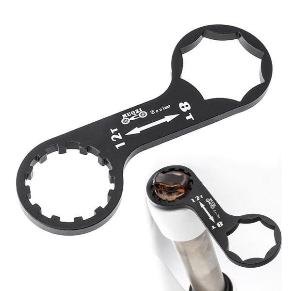 XCM MTB　フロントフォーク　ブレーキキャリパー付き　ステム Suntour XCM / XCR X RSTバイクスパナー自転車ツール用フロント