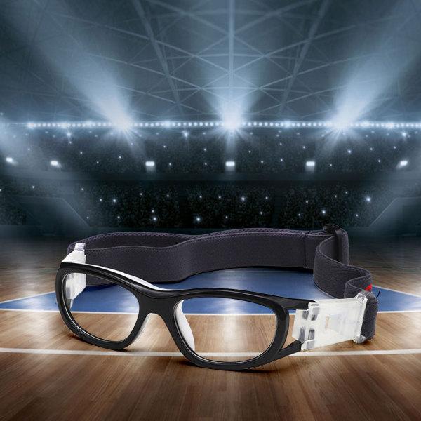 スポーツゴーグル保護メガネバスケットボールサッカースポーツ用の調節可能なストラップ付き安全ゴーグル