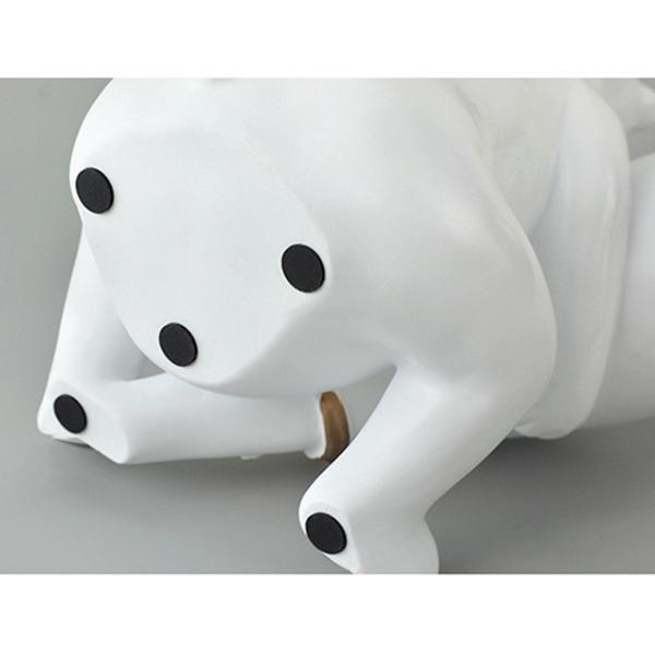 クマの花瓶の彫刻ドライフラワーアレンジメント寝室庭の装飾オフィス