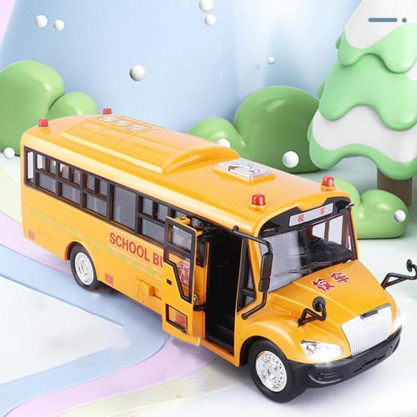 ギフト幼児男の子のための電子スクールバスモデルおもちゃ充電式1個