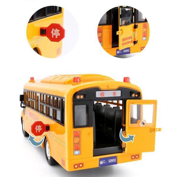 ギフト幼児男の子のための電子スクールバスモデルおもちゃ充電式1個