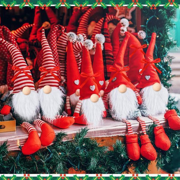 クリスマスの装飾のための12個のプレカットノームビアードコスチュームビアードフェイクファードワーフビアードと12個のミニ未完成木製ボール｜stk-shop｜11