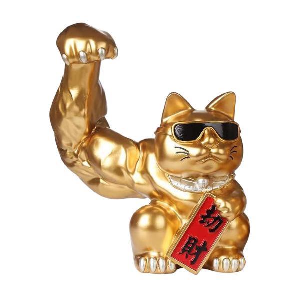 中国の筋肉の腕招き猫の置物強力な巨大な腕の店のオープニングの 中国の筋肉の腕招き猫の置物強力な巨大な腕の店のオープニングの