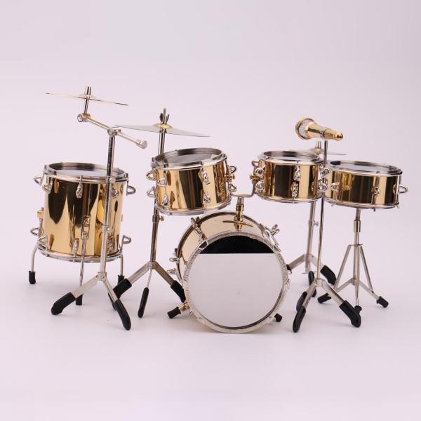 ドールハウス用8xリアルなミニドラムセット楽器アクセサリー : STK