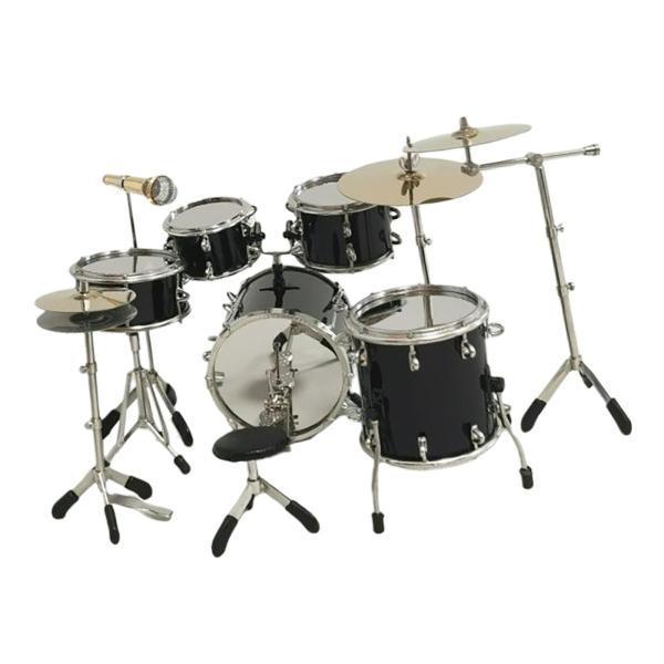 ドールハウス用8xリアルなミニドラムセット楽器アクセサリー : STK