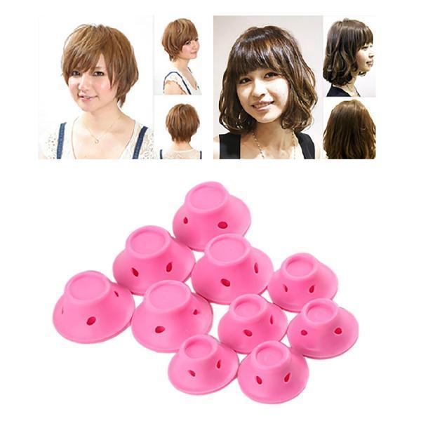 10xヒートレスカーリングロッドヘアカーラーヘアローラーオーバーナイトセルフグリップソフトヘッドバンドカーリーヘッドバンド女性用ヒートカール