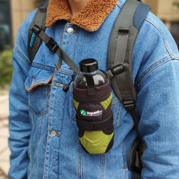 ボトルホルダー ボトルカバー 水筒ホルダー ペットボトル コンパクト リュック取付け 登山 トレッキング アウトドア ドリンクホルダー 水筒