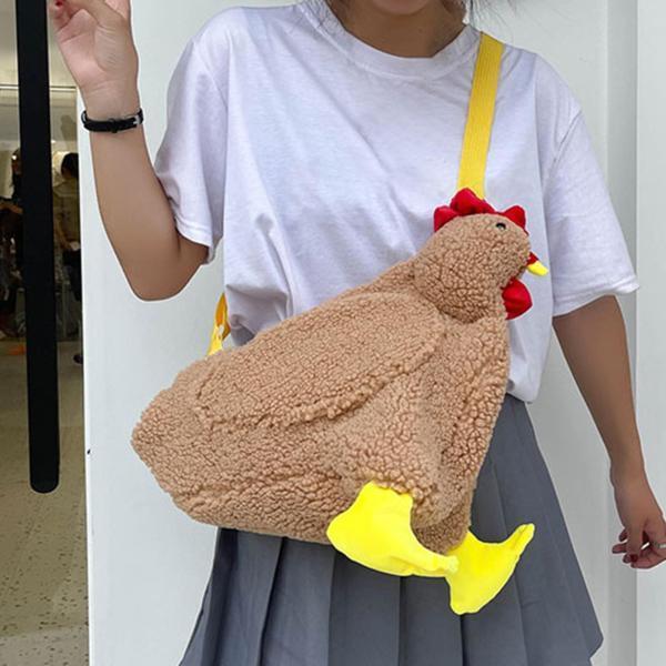 ぬいぐるみ ショルダーバッグ かわいいショルダーバッグ にわとりの