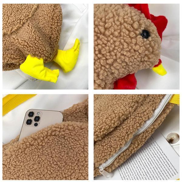 ぬいぐるみ ショルダーバッグ かわいいショルダーバッグ にわとりの
