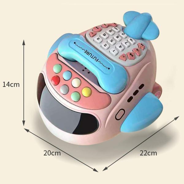 電話おもちゃ 知育玩具 飛行機 音楽 英語 ドキドキ おもちゃ