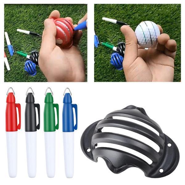 ゴルフボールマーキングステンシル4個マーカーペンスポーツアクセサリーマーカー 98188487STKショップ 通販 Yahoo