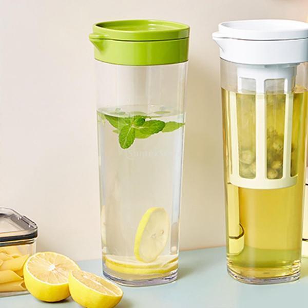 New売り切れる前に ピッチャー おしゃれ 横置き スリムジャグ 冷水筒 麦茶ポット 水差し ティーポット コーヒーカップ 茶こし 省スペース 耐熱 冷蔵庫 飲み物 Aynaelda Com