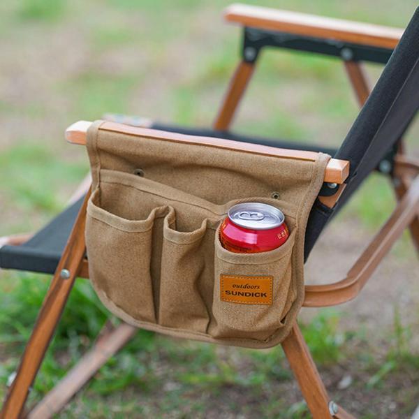 屋外ビーチチェアアームレストオーガナイザーマガホルダー収納バッグ