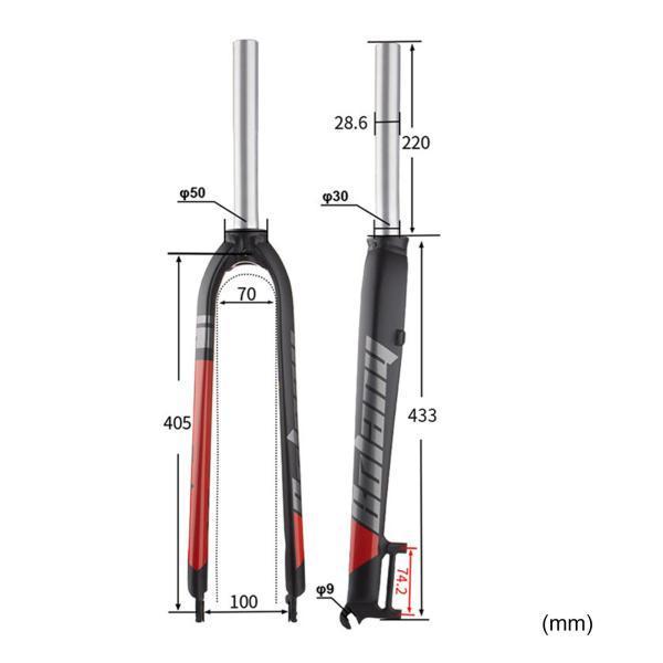 MTBバイクストレートリジッドフォーク26/27.5 / 29 インチ1-1/8 MTBバイクストレートリジッドフォーク26/27.5 / 29 インチ1-1/8