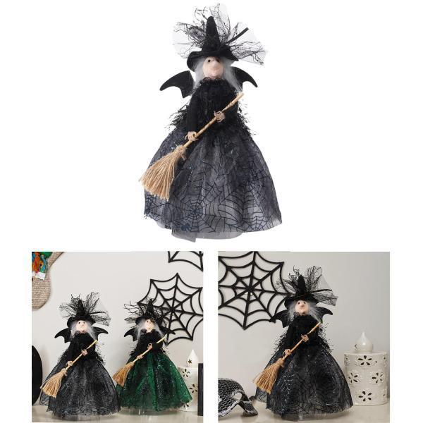 ケーキトッパーの家の寝室の装飾品のためのかわいい魔女の人形の魔女の
