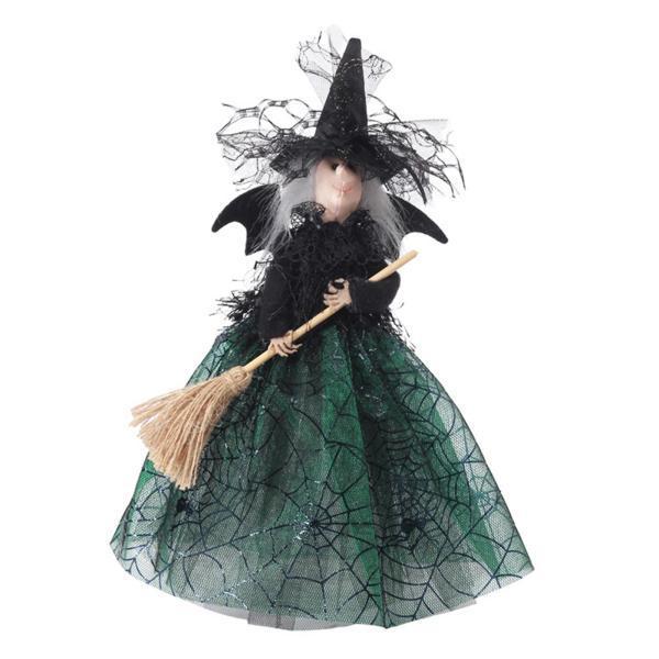 ケーキトッパーの家の寝室の装飾品のためのかわいい魔女の人形の魔女の
