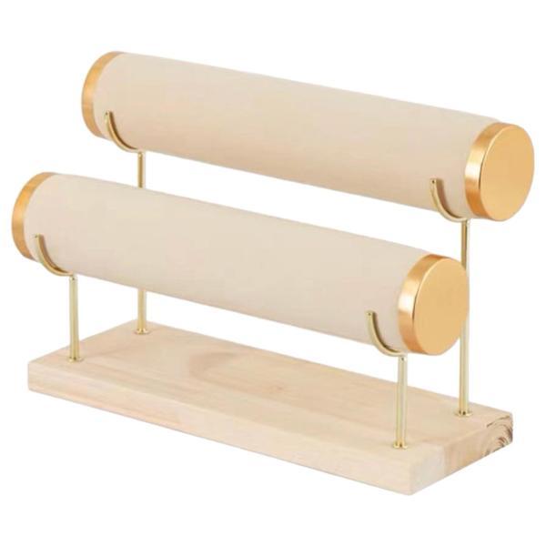 お得な情報満載 バングルウォッチジュエリーストアのリビングルーム用の2層ブレスレットディスプレイスタンド Novabookings Com Br