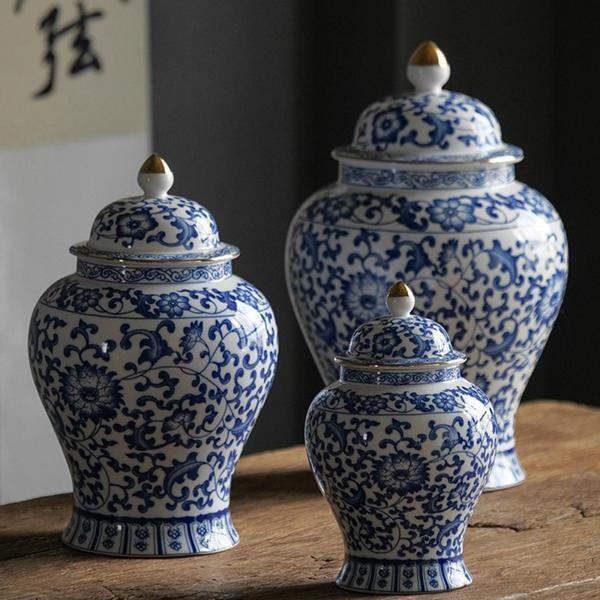 中国の陶磁器の生姜の瓶の艶をかけられた手描きのお茶の貯蔵多目的