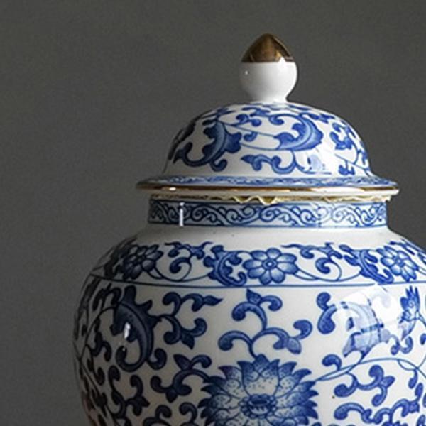 中国の陶磁器の生姜の瓶の艶をかけられた手描きのお茶の貯蔵多目的