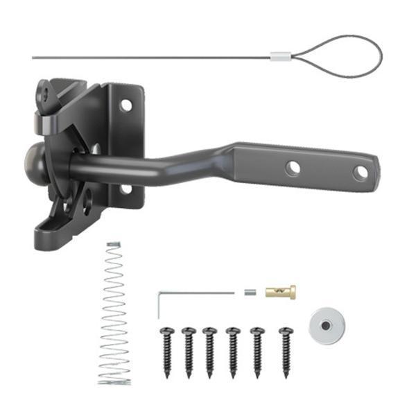 Amazon | ダブルサイドゲートラッチスイングドアロック屋外フェンスのためのアルミニウムフェンスロックプールゲート裏庭の庭 | 補助錠・錠前 ダブルサイドゲートラッチ スイングドア アルミフェンス 屋外フェンス プール ゲート 裏庭 庭 裏庭