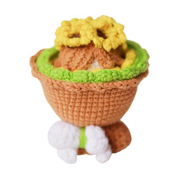 妻の女の子の男の子の女性のためのDIYのかぎ針編みのぬいぐるみの花嫁