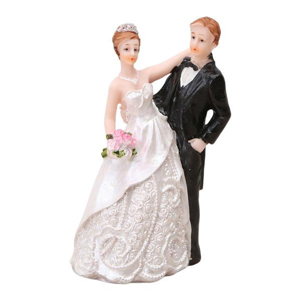 カップル 置物 ケーキトッパー 結婚式 飾り パーティー 装飾