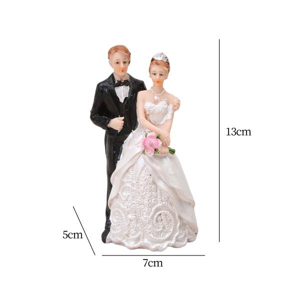 カップル 置物 ケーキトッパー 結婚式 飾り パーティー 装飾