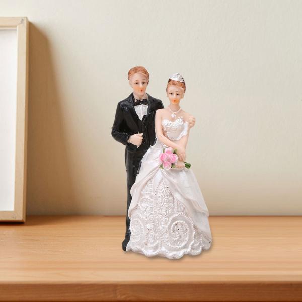 カップル 置物 ケーキトッパー 結婚式 飾り パーティー 装飾