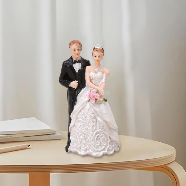 カップル 置物 ケーキトッパー 結婚式 飾り パーティー 装飾