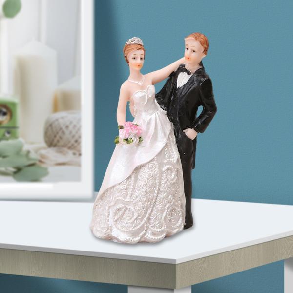 カップル 置物 ケーキトッパー 結婚式 飾り パーティー 装飾