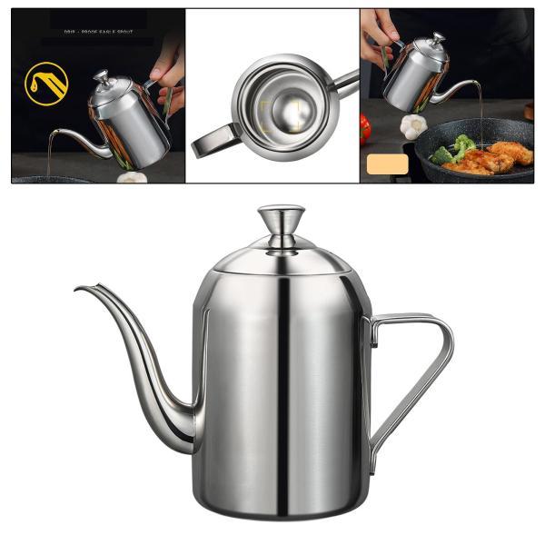 ステンレス製オイルポット、オイルボトル、キッチン用オリーブ