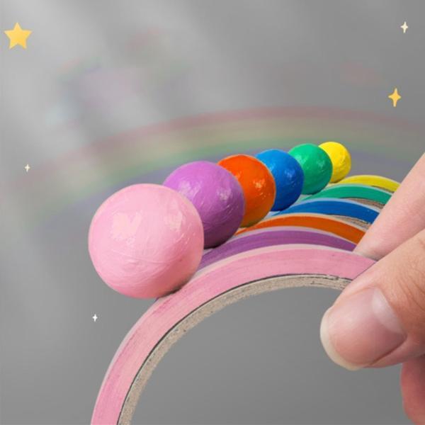 スティッキーボール 粘着ボールテープ おもちゃ ストレス解消 粘着ボール作り 減圧 子供 DIY キャンディーカラー 6個|stk-shop|02