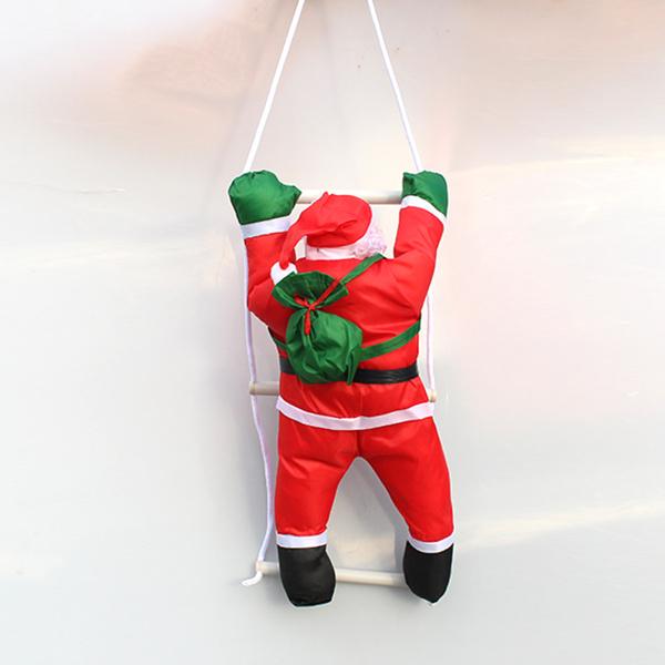 サンタ はしご登る クライミングロープ クリスマス オーナメント