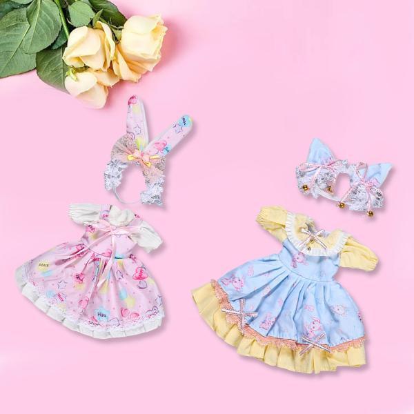 2ピースファッションドール服ドレスセット手作り衣装12インチ人形用｜stk-shop｜06