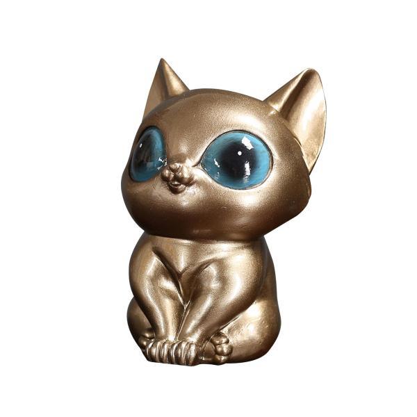 ミニ猫の像の置物 樹脂の彫刻 面白いクラフト デスク オフィス ホーム用｜stk-shop｜06