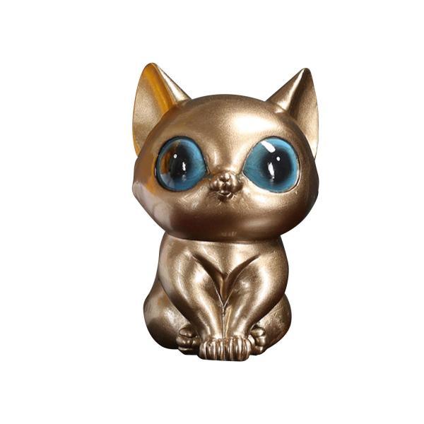 ミニ猫の像の置物 樹脂の彫刻 面白いクラフト デスク オフィス ホーム用｜stk-shop｜08