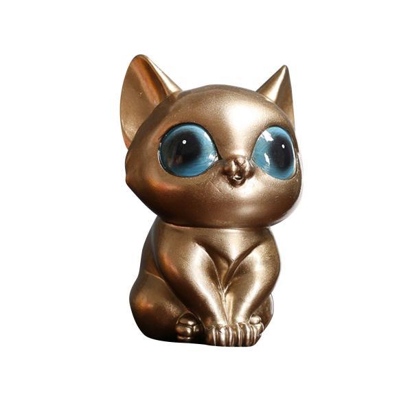 ミニ猫の像の置物 樹脂の彫刻 面白いクラフト デスク オフィス ホーム用｜stk-shop｜09