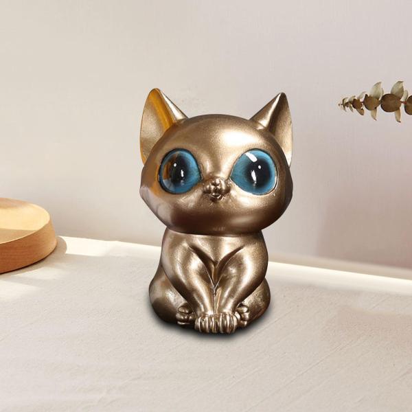 ミニ猫の像の置物 樹脂の彫刻 面白いクラフト デスク オフィス ホーム用｜stk-shop｜10
