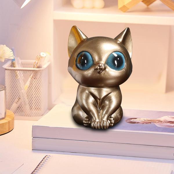 ミニ猫の像の置物 樹脂の彫刻 面白いクラフト デスク オフィス ホーム用｜stk-shop｜12
