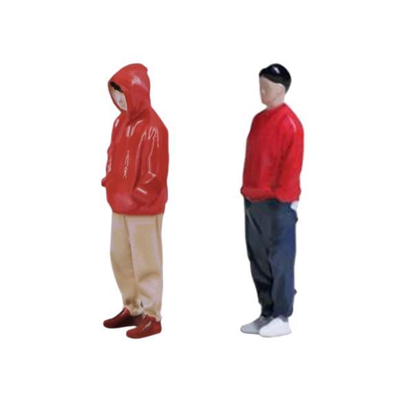 フィギュア 1/24 モデル 人物 フィギュア 樹脂 赤い服 DIY プロジェクト