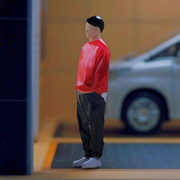 フィギュア 1/24 モデル 人物 フィギュア 樹脂 赤い服 DIY プロジェクト