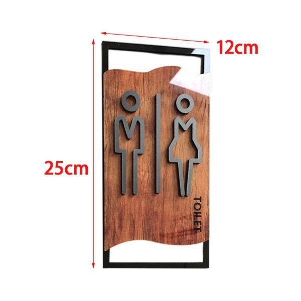 バスルームサイン 3D 看板 ドアプレート プラカード アクリル