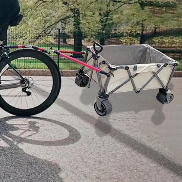 自転車キャンピングカートレーラーロッド自転車トレーラーカプラー 
