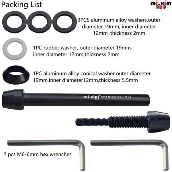 バイクリアハブアクスル、長さ調節可能な 2 段階デザインアルミ合金