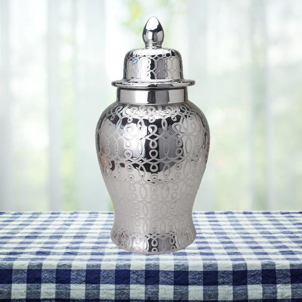 磁器ジンジャージャー フラワーアレンジメント ストレージボトル 磁器の花 花瓶 装飾花瓶 キッチン用フラワーダイニング ホリデーギフト_6