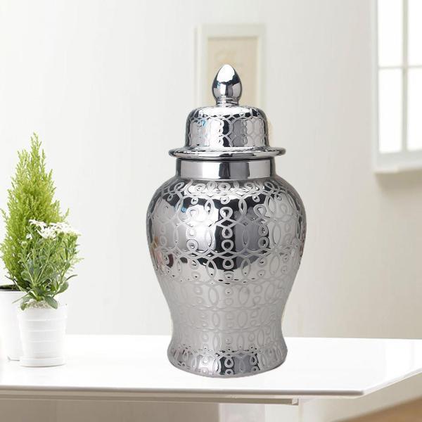 磁器ジンジャージャー フラワーアレンジメント ストレージボトル 磁器の花 花瓶 装飾花瓶 キッチン用フラワーダイニング ホリデーギフト_7